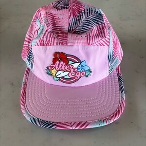 Alter Ego Pink Hawaiian Snap Back Hat Standard Size